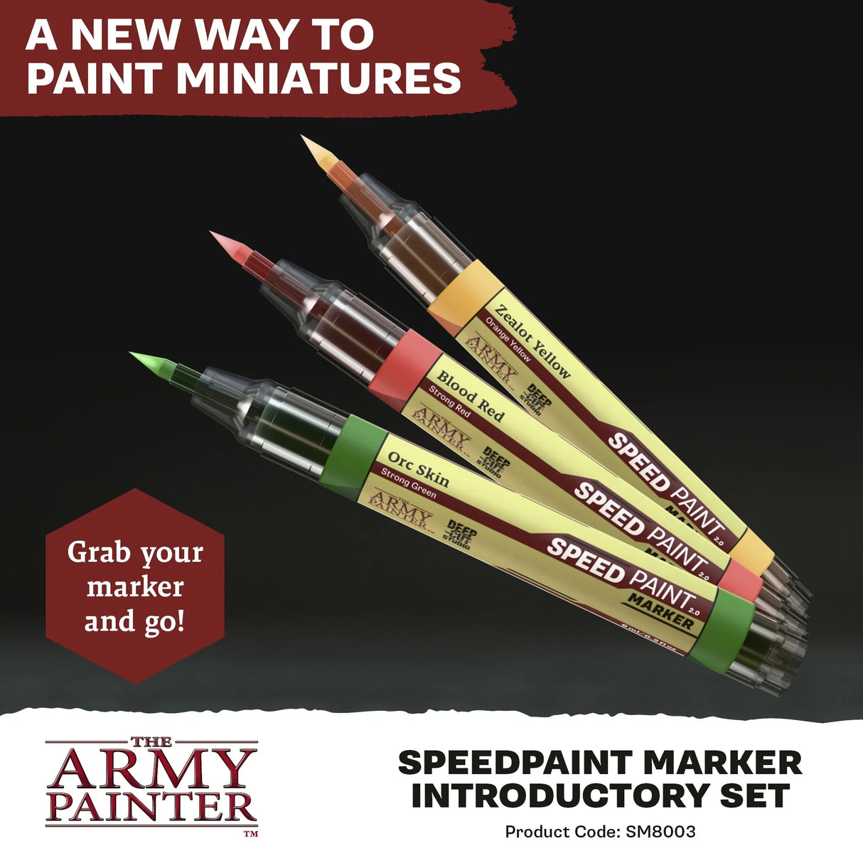 Army Painter Warpaints - Speedpaint Marker Introductory Set