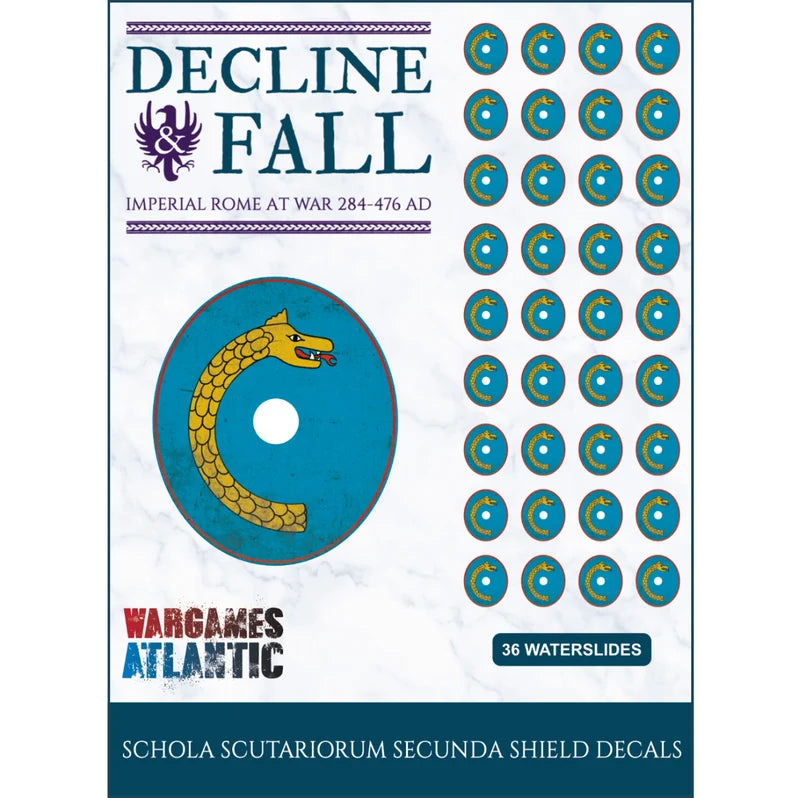Wargames Atlantic: Decline & Fall Shield Decals: Schola Scutariorum Secunda