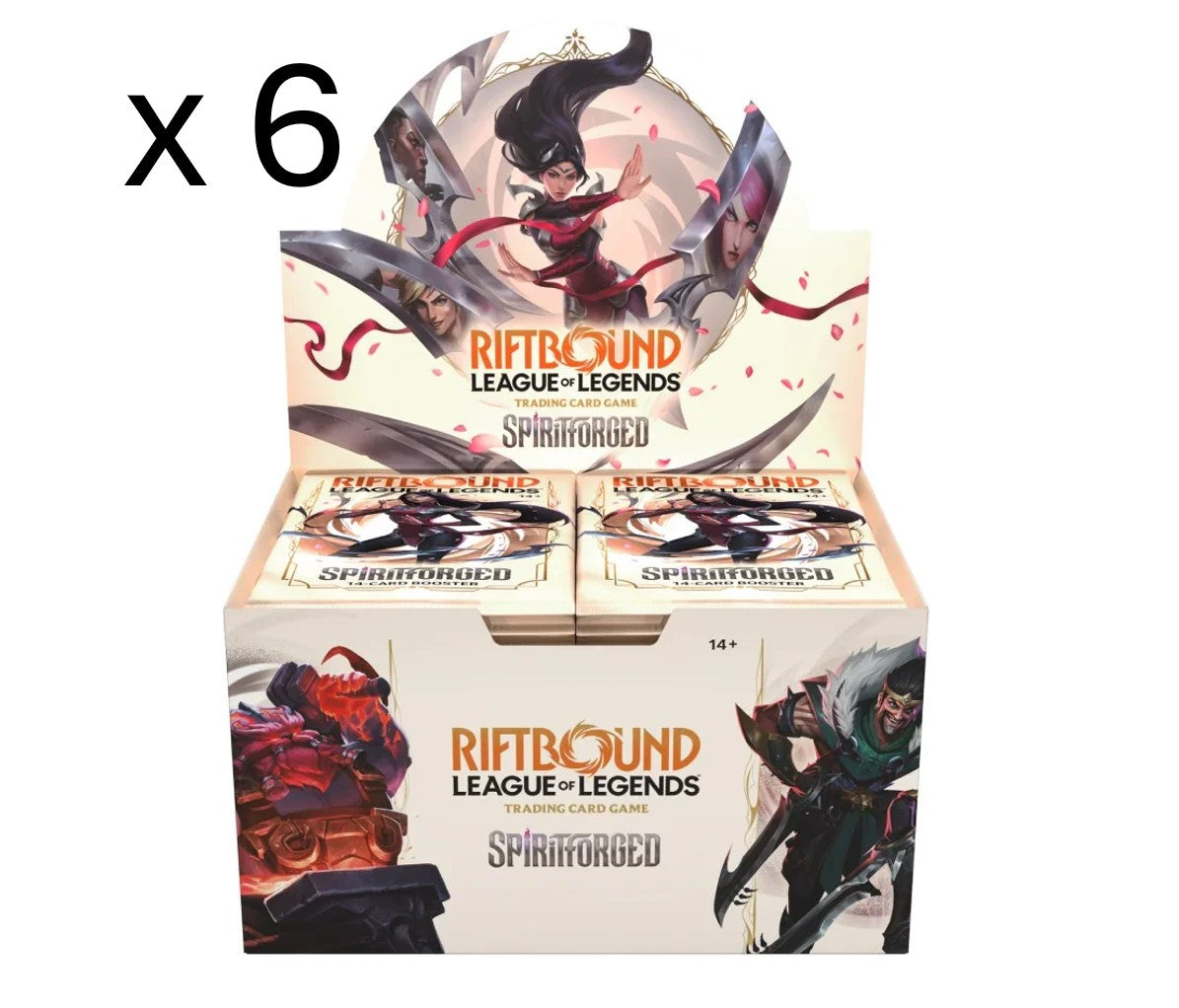 Riftbound: League of Legends TCG – Sealed Case – 6 x Spiritforged Display in each case