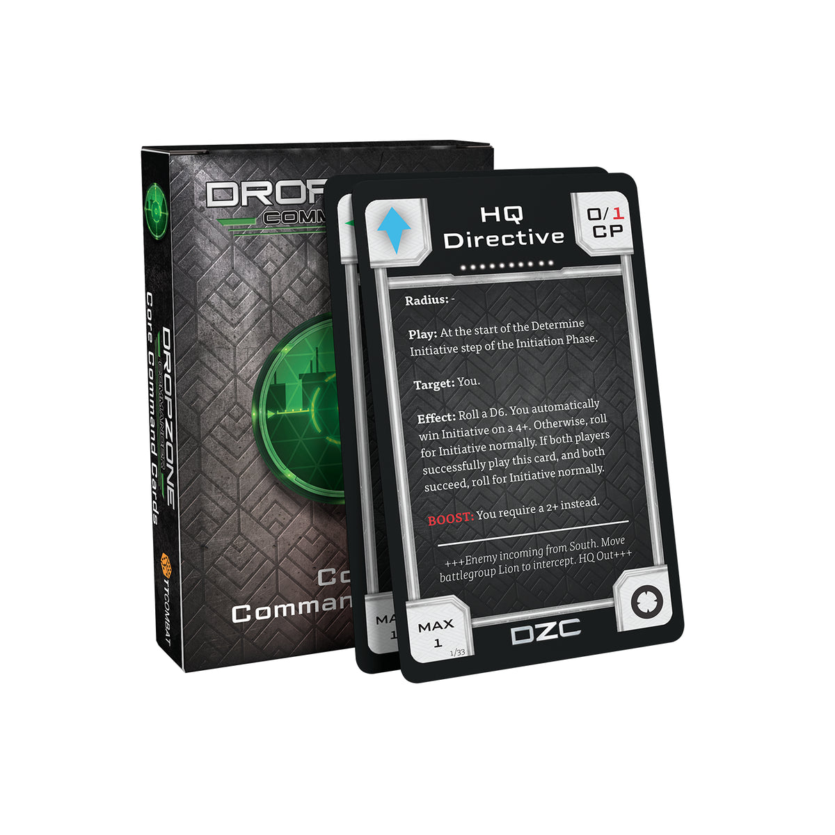 Dropzone Commander Core Command Cards - Pre-Order