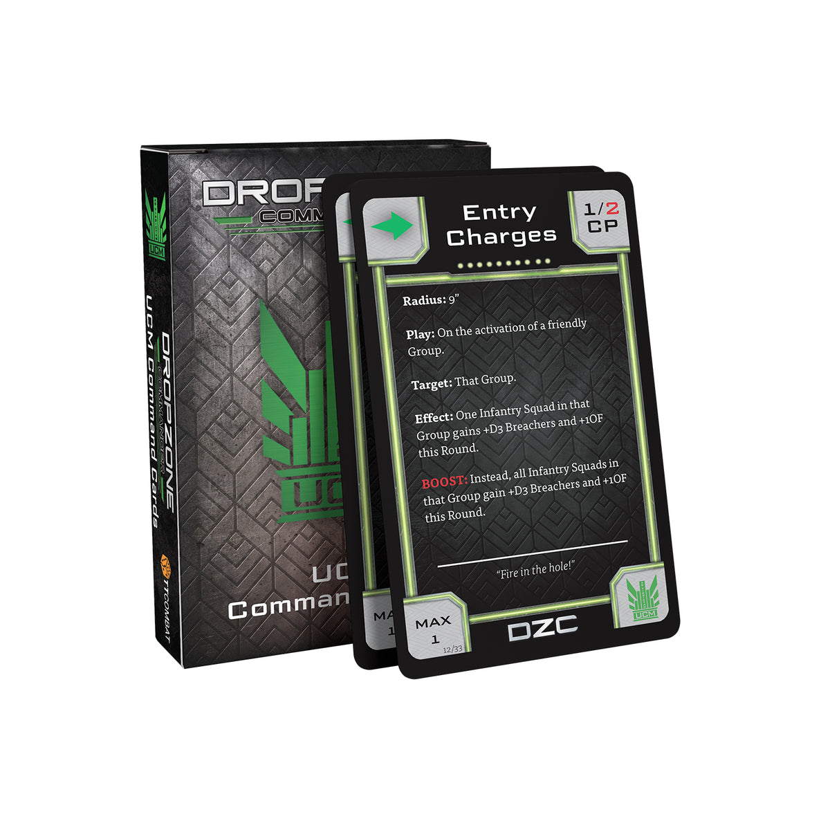 Dropzone Commander UCM Command Cards - Pre-Order