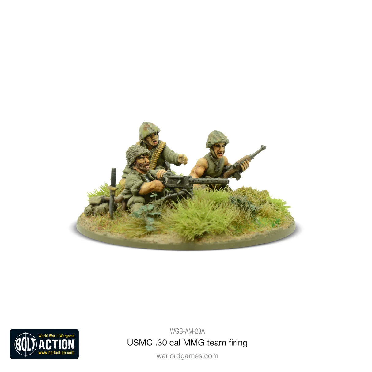 Bolt Action - USMC 30 Cal MMG Team Firing