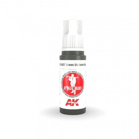 AK Interactive 3Gen Figures Acrylics - Green Uniform Base 17ml - Gap Games