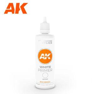AK Interactive 3Gen Primers - White Primer 100 ml - Gap Games