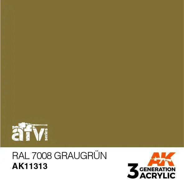 AK Interactive 3rd Gen Acrylic AFV RAL 7008 Graugrünrün - Gap Games