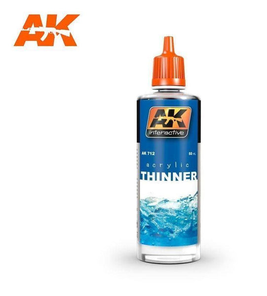 AK Interactive Auxiliaries - Acrylic Thinner 60ml - Gap Games