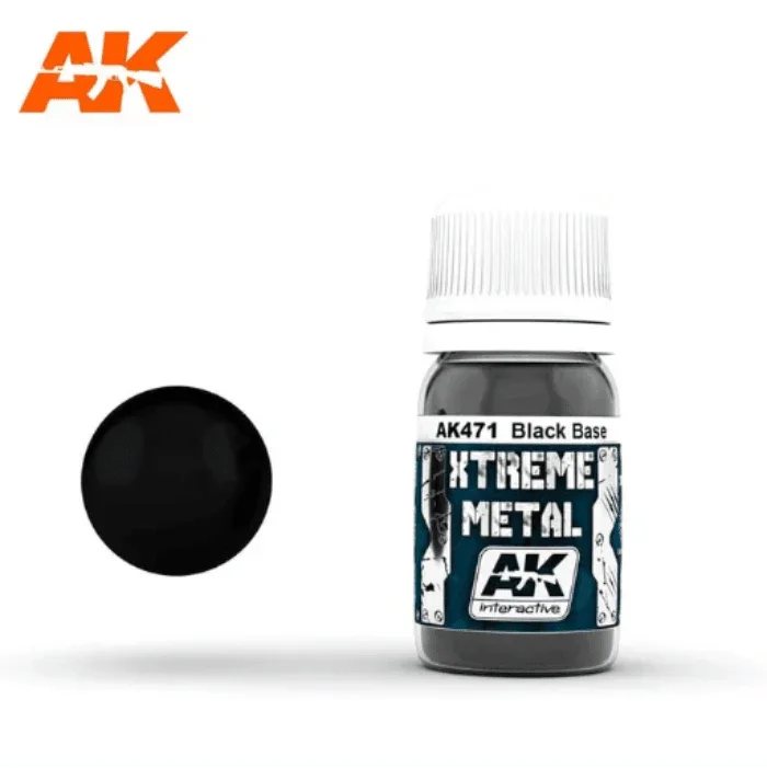 AK Interactive Metallic Xtreme Metal Black Base - Gap Games