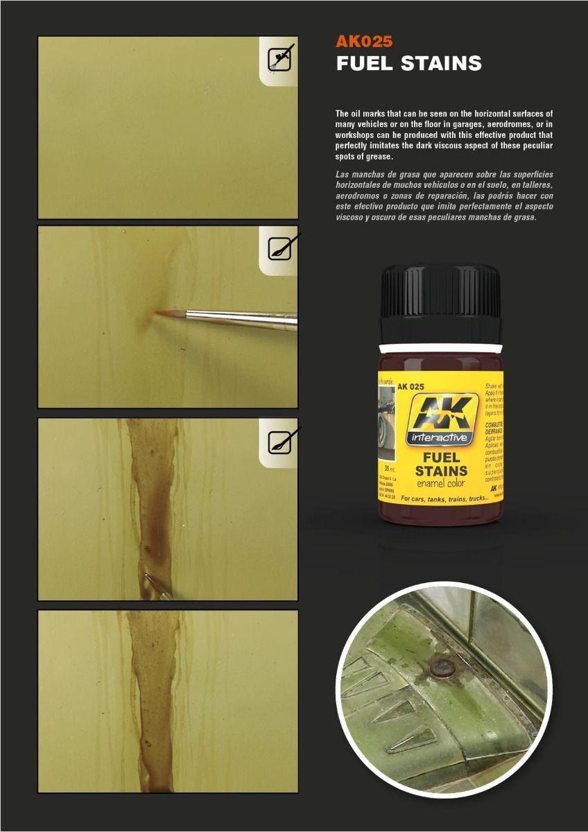 AK Interactive Weathering Products - Fuel Stains - Gap Games