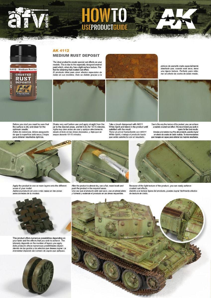 AK Interactive Weathering Products - Medium Rust Deposit - Gap Games