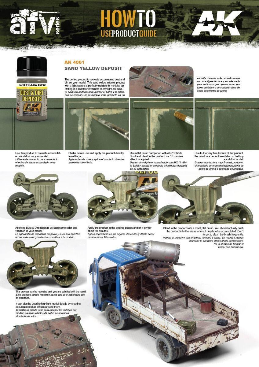 AK Interactive Weathering Products - Sand Yellow Deposit - Gap Games