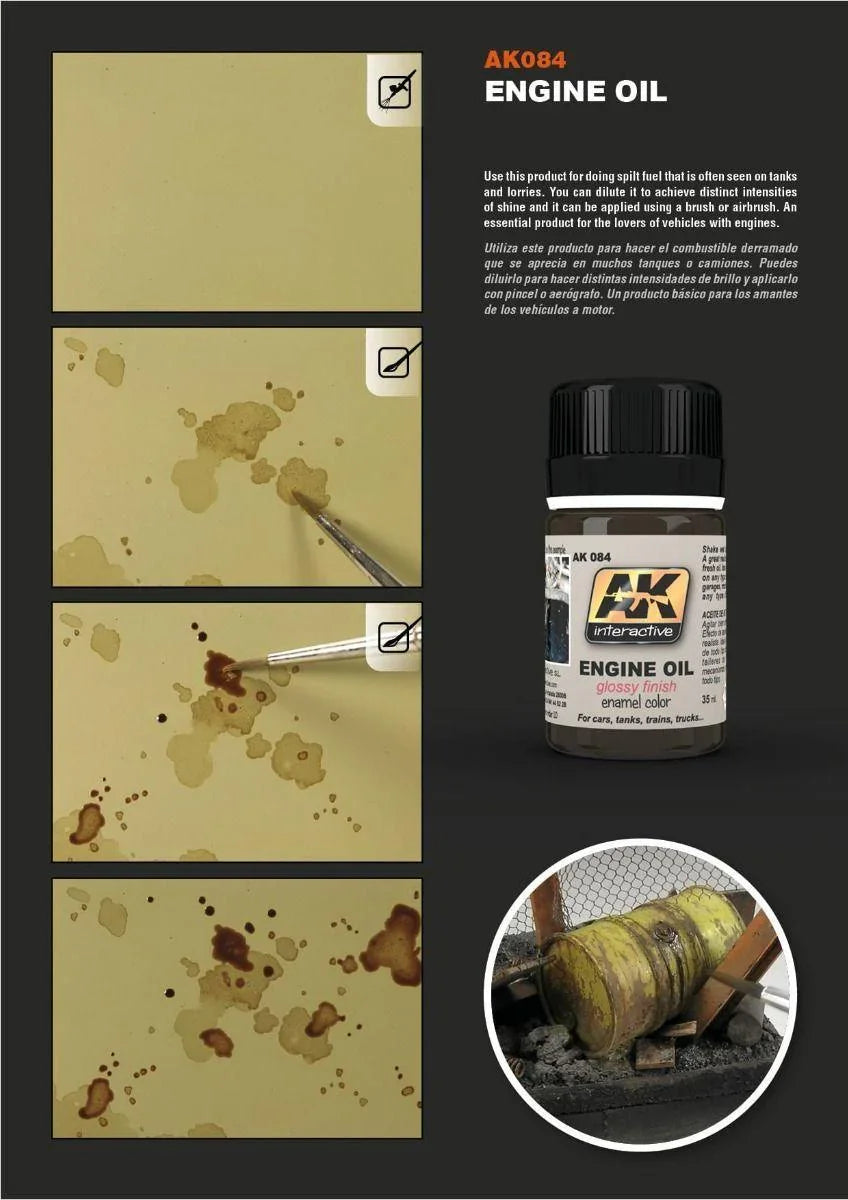AK Interactive Weathering Products - Wash for Wood - Gap Games