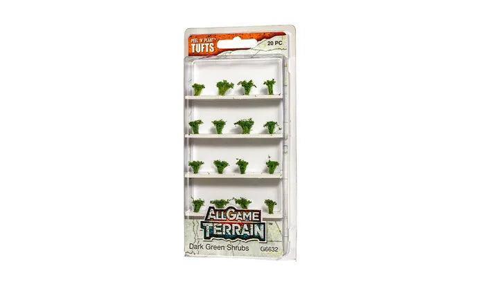 All Game Terrain, Dark Green Shrub Tufts - Gap Games