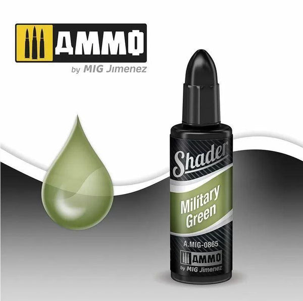 Ammo by MIG A.MIG-0865 Shader Military Green 10ml - Gap Games