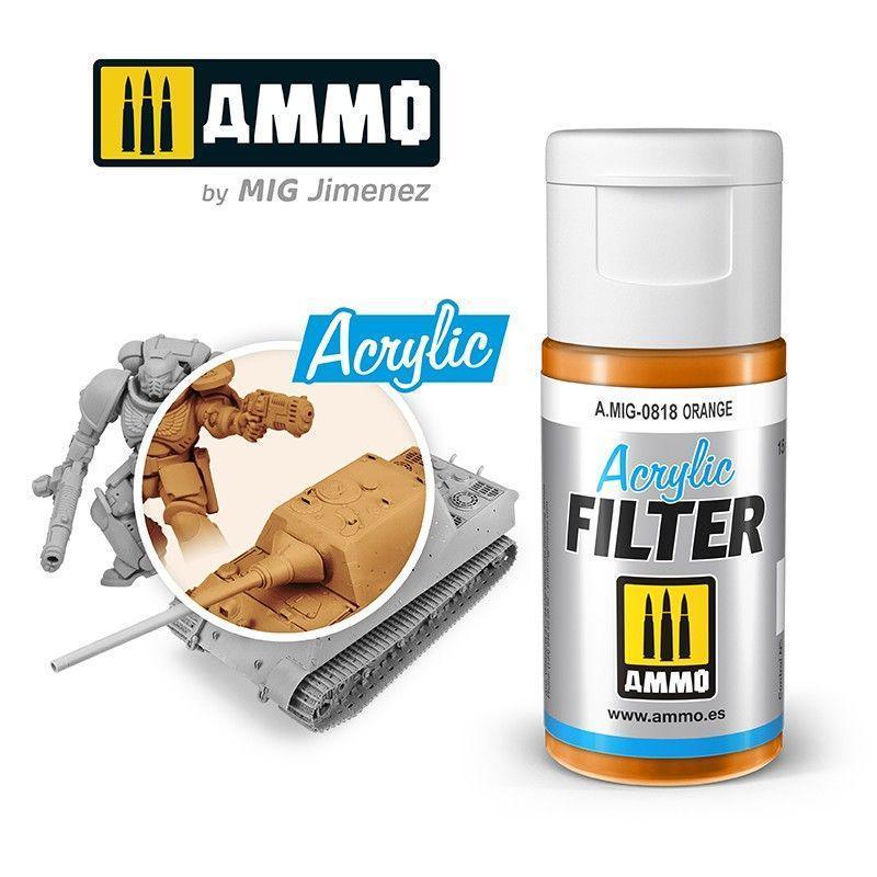 Ammo by MIG Acrylic Filter Orange - Gap Games