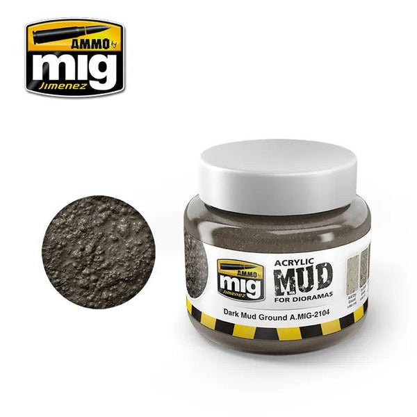 Ammo by MIG Dioramas Dark Mud Ground 250ml - Gap Games