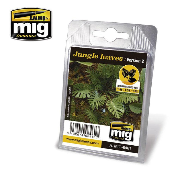 Ammo by MIG Dioramas - Laser Cut Plants - Jungle Leaves (Version 2) - Gap Games