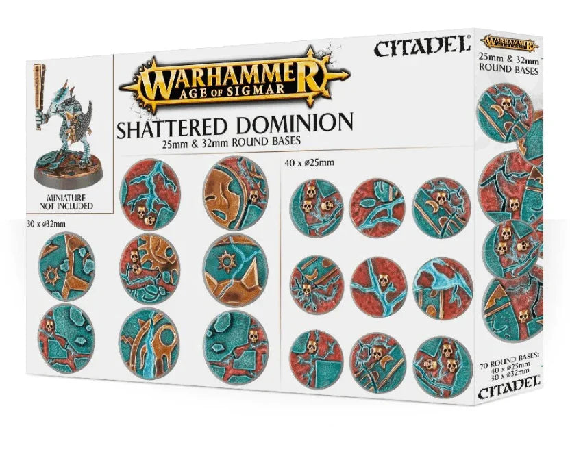 AOS: Shattered Dominion: 25 & 32mm Round Bases - Gap Games