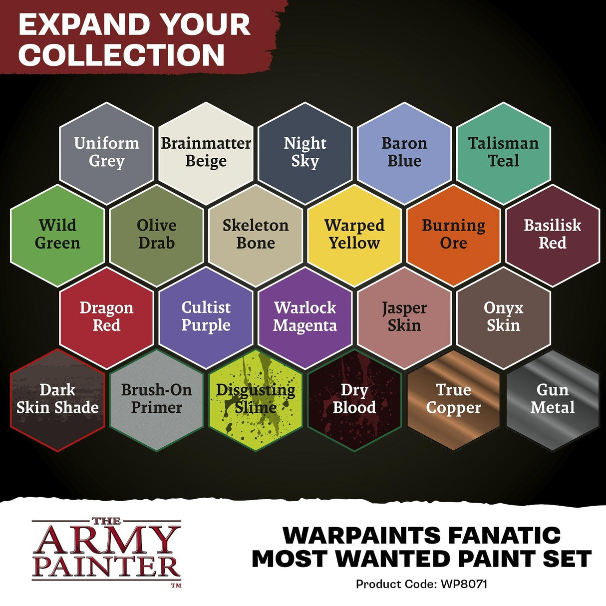 Army Painter Warpaints Fanatic - Most Wanted Paint Set - Gap Games