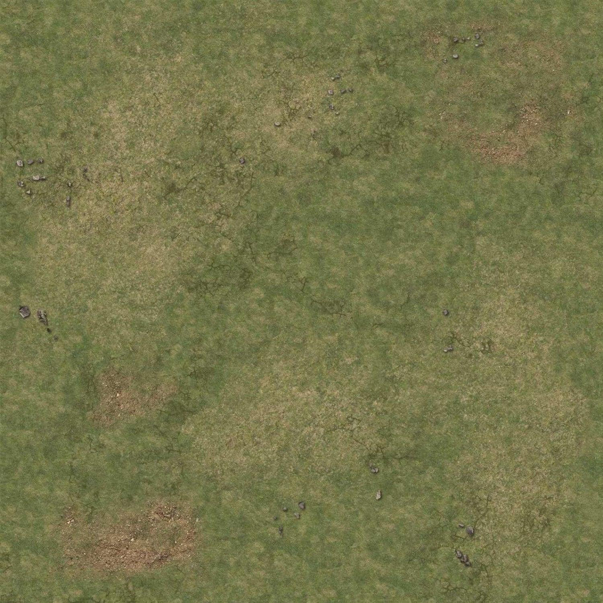Battle Systems - Fantasy Wargames - Add-Ons - Grassy Fields Gaming Mat 2x2 v.1 - Gap Games