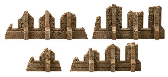 Battlefield in a Box: Gothic Battlefields: Walls - Sandstone