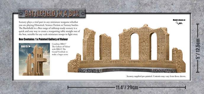 Battlefield in a Box: Gothic Battlefields: Gallery of Valour - Sandstone
