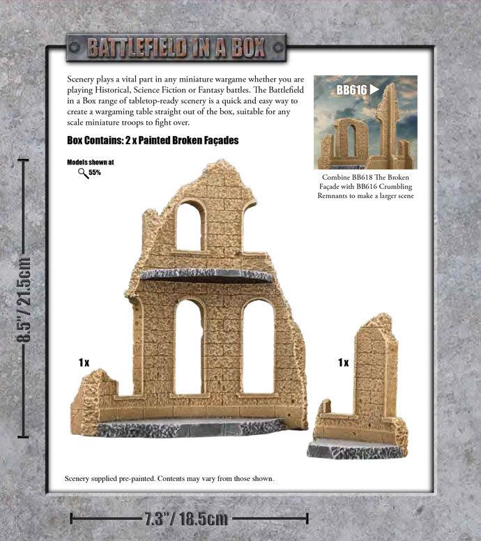 Battlefield in a Box: Gothic Battlefields: Broken Façade - Sandstone
