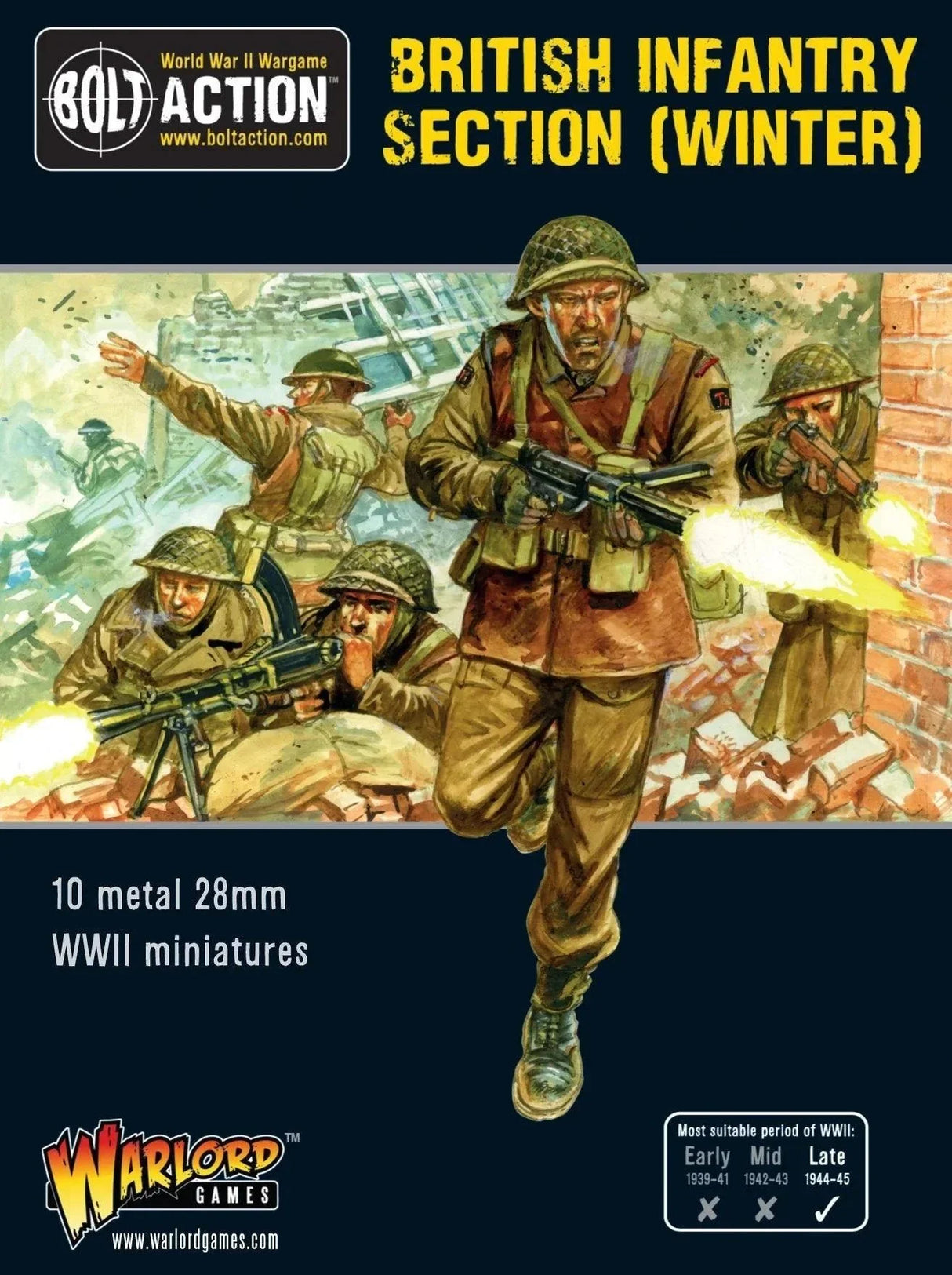 Bolt Action - British Infantry section (Winter) - Gap Games