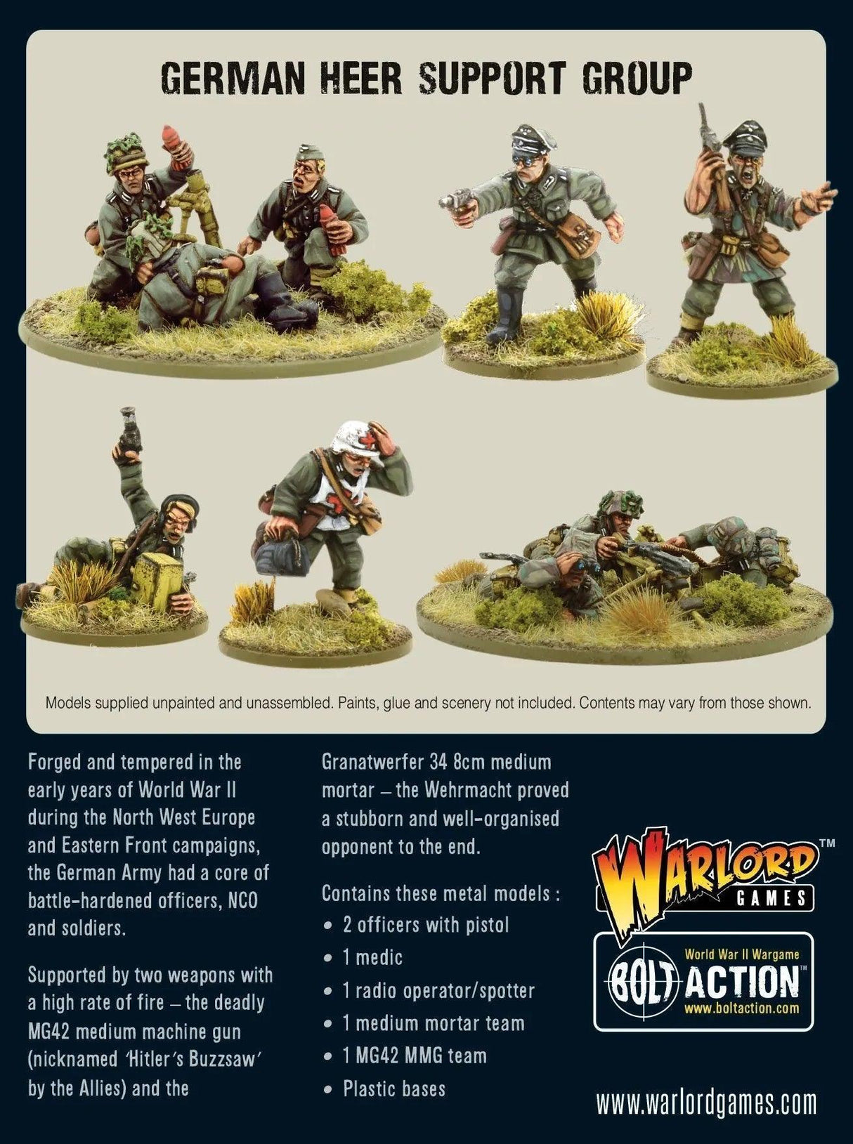 Bolt Action - German Heer support group - Gap Games