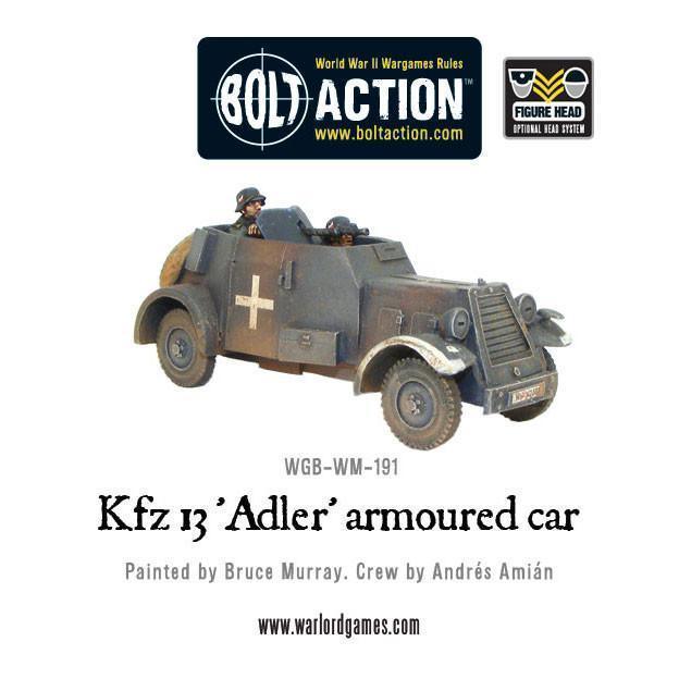 Bolt Action - Kfz 13 'Adler' German Armoured Car - Gap Games