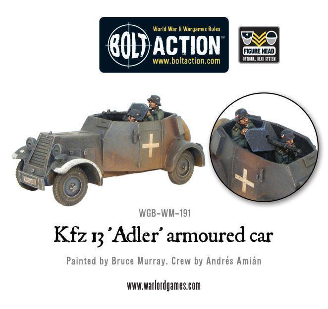 Bolt Action - Kfz 13 'Adler' German Armoured Car - Gap Games