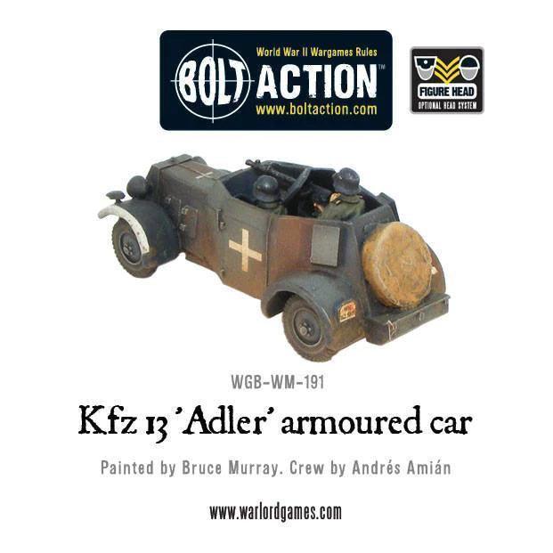Bolt Action - Kfz 13 'Adler' German Armoured Car - Gap Games