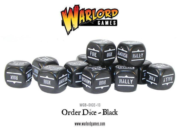 Bolt Action - Order Dice pack - Black - Gap Games