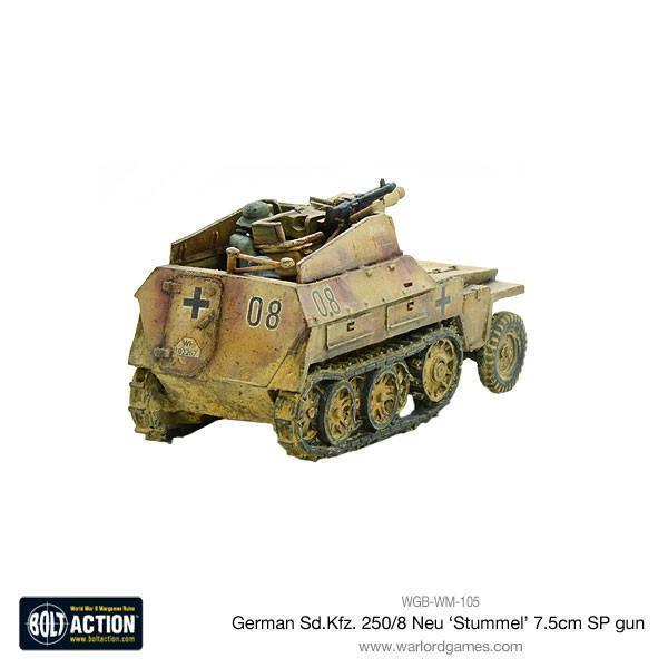 Bolt Action - Sd.Kfz 250/8 Neu 'Stummel' 7.5cm SP Gun - Gap Games
