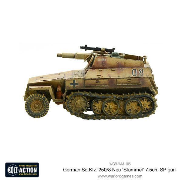 Bolt Action - Sd.Kfz 250/8 Neu 'Stummel' 7.5cm SP Gun - Gap Games