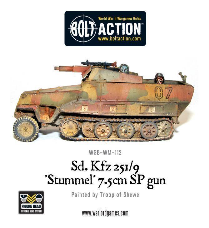 Bolt Action - Sd.Kfz 251/9 'Stummel' 7.5cm SP Gun - Gap Games