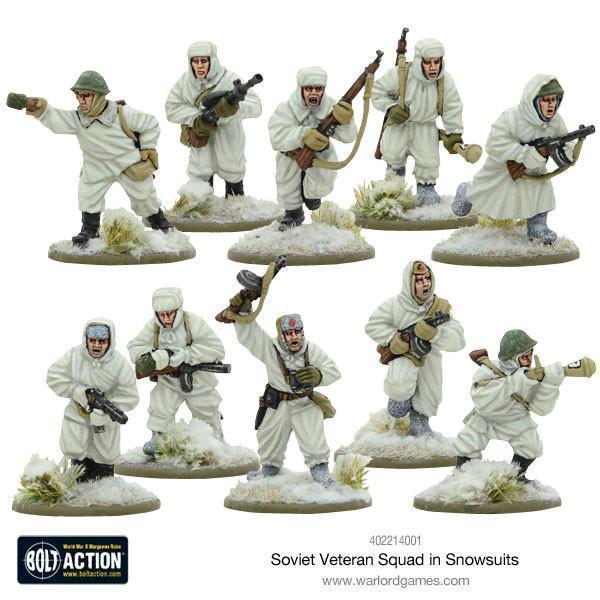 Bolt Action - Soviet Veteran Squad in Snowsuits - Gap Games