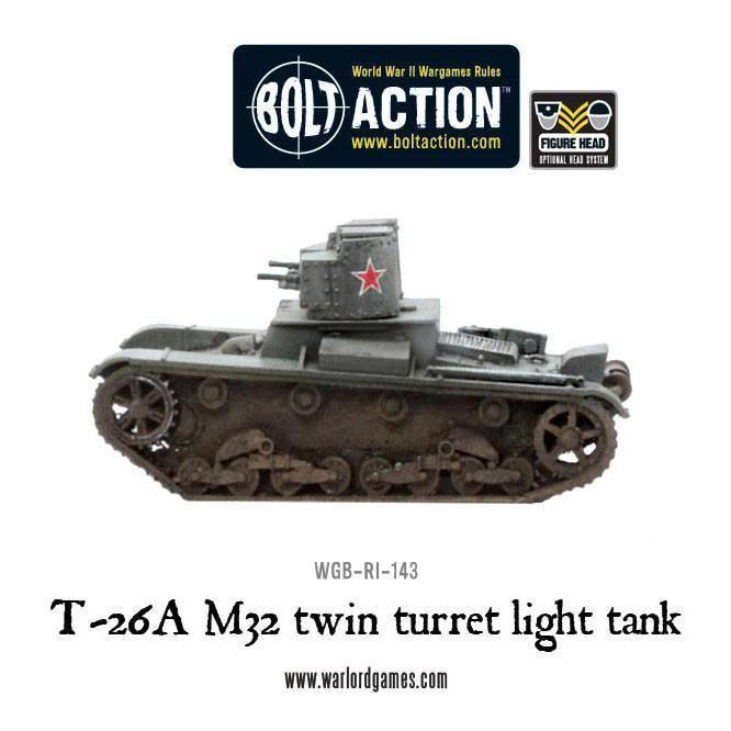 Bolt Action - T-26A M32 Twin Turret Light Tank - Gap Games