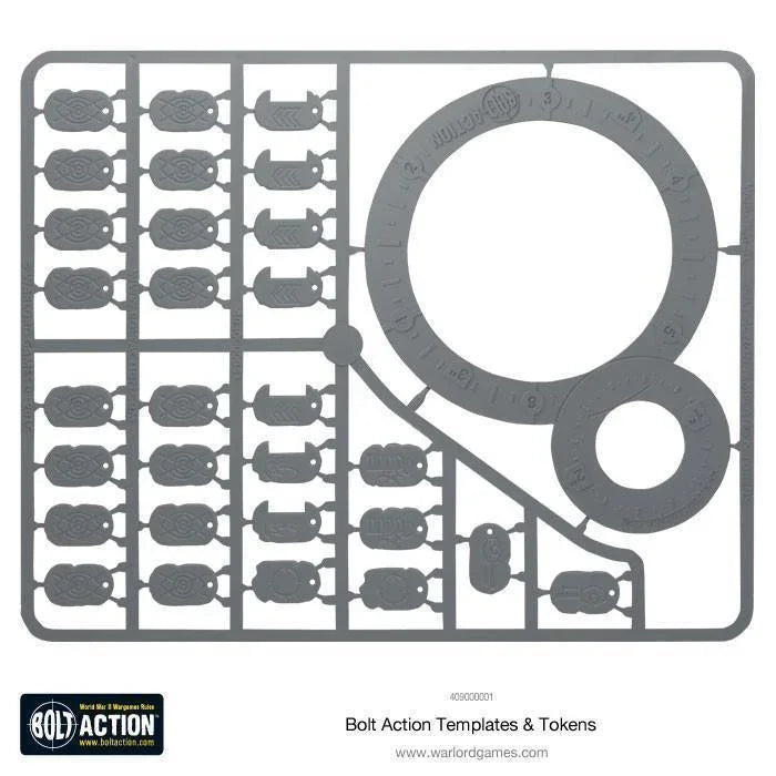 Bolt Action - Template & Token Set - Gap Games