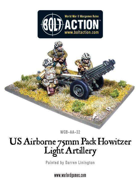 Bolt Action - US Airborne 75mm pack howitzer light artillery - Gap Games
