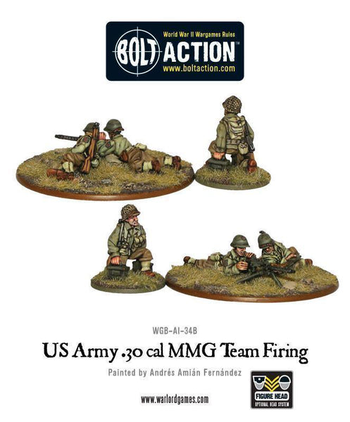 Bolt Action - US Army 30 Cal MMG team firing - Gap Games