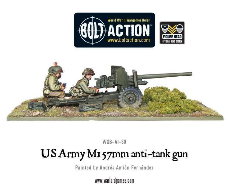 Bolt Action - US Army M1 57mm anti-tank gun - Gap Games