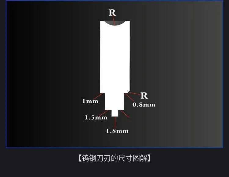 Border Model Red Tungsten Steel Profile Scraper - Gap Games