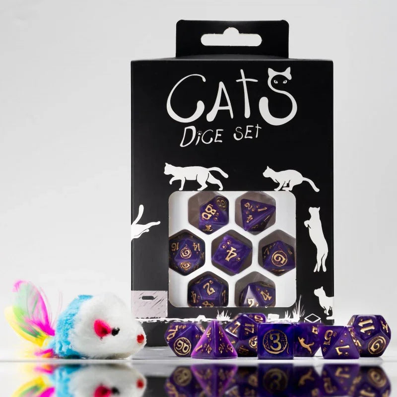 Q Workshop - Cats Dice Set - Purrito Dice Set 7