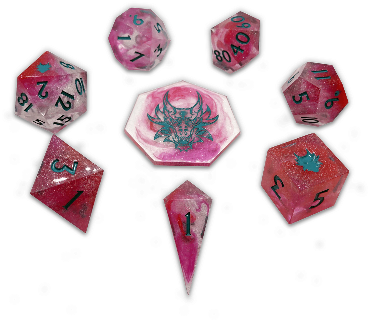 Chronicle RPG - 2d Deluxe Resin Dice Set - Oxalis - Gap Games
