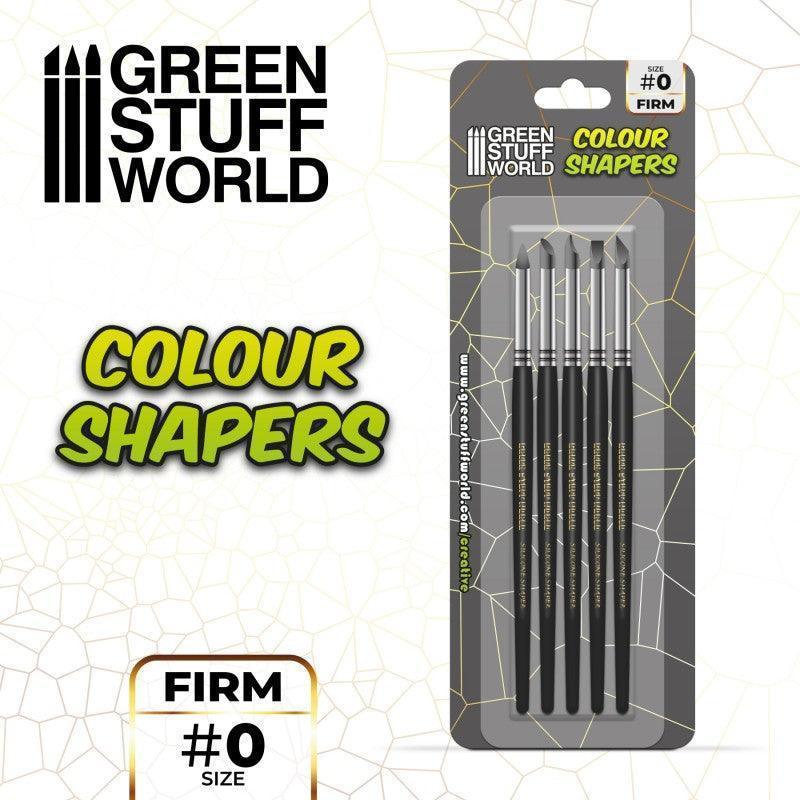 Colour Shapers Brushes SIZE 0 - BLACK FIRM - Gap Games
