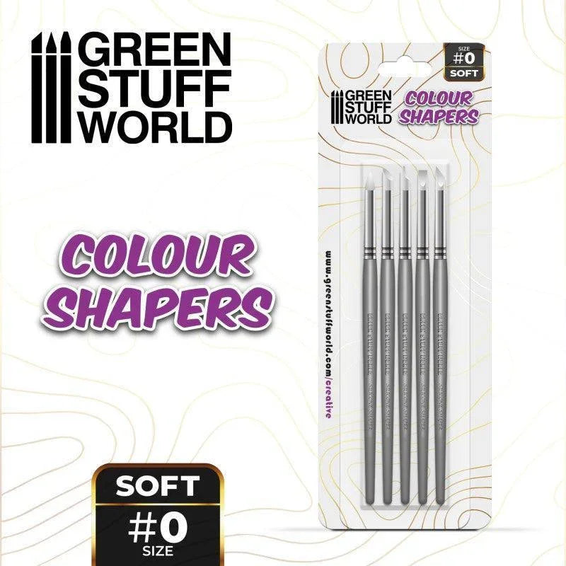 Colour Shapers Brushes SIZE 0 - WHITE SOFT - Gap Games
