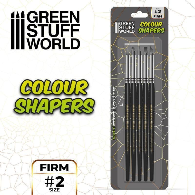 Colour Shapers Brushes SIZE 2 - BLACK FIRM - Gap Games