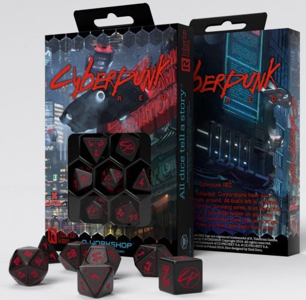 Cyberpunk Red RPG Dice Set (set of 7) - Gap Games