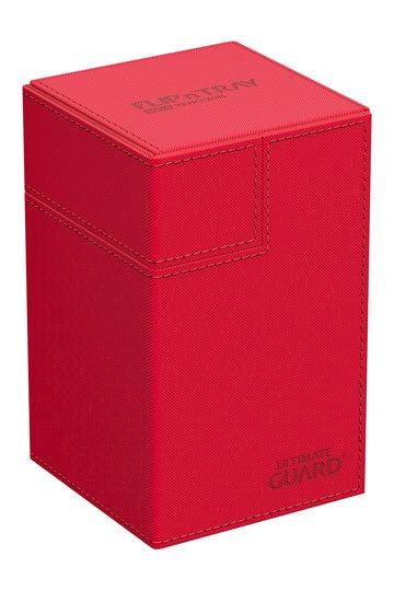 Ultimate Guard: Deck Box – XenoSkin Monocolor Flip'n'Tray 100+ – Red