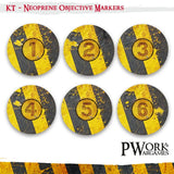 Danger Zone - KILL TEAM Neoprene Objective Markers